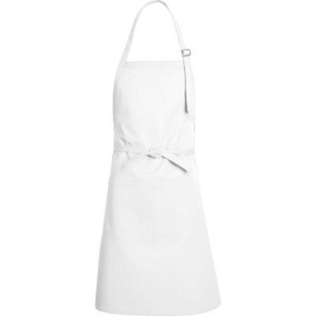 VF IMAGEWEAR Chef Designs TT30WH2434, Premium Bib Apron, White, 24" x 34" TT30WH2434